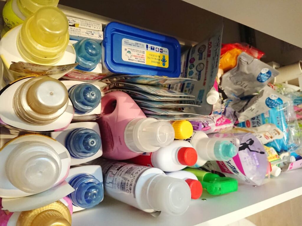 洗面台下の収納のアフター写真（下段）