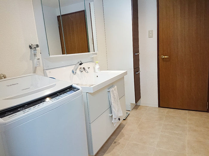 収納を整理整頓したらキレイになった洗面台周り