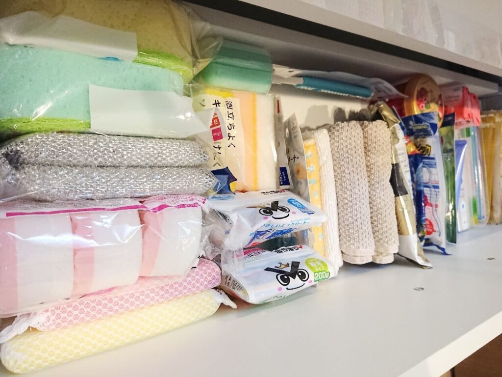 洗面台下の収納のアフター写真（上段）