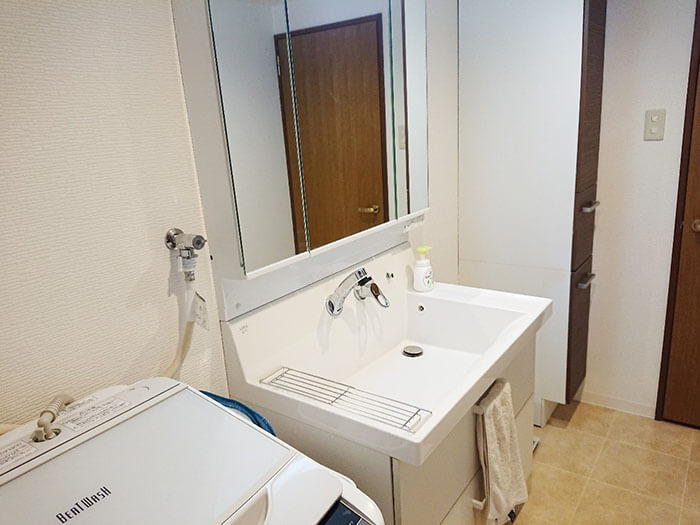 洗面台収納のアフター写真