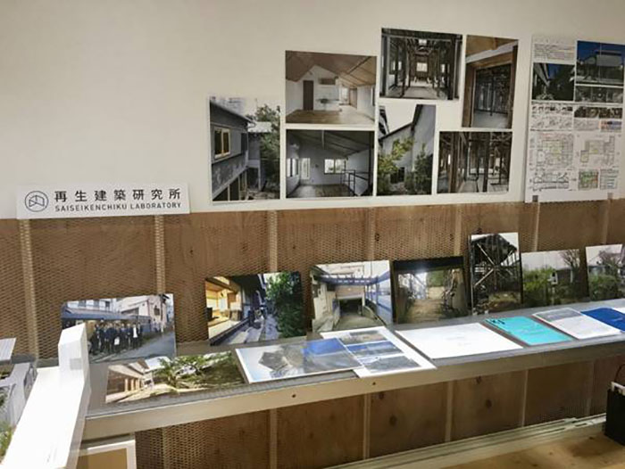 2年に渡る時間と手間がかかった再生のプロセスがわかる
写真や図面や文章などの展示