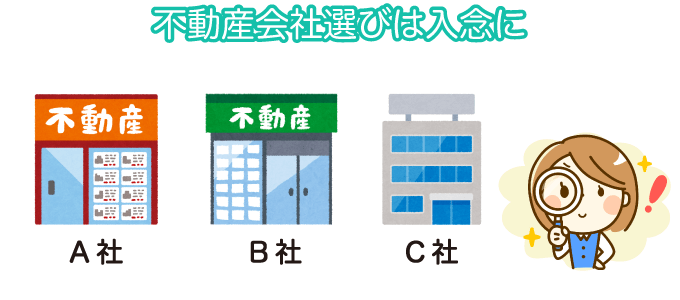 不動産会社選びは入念に