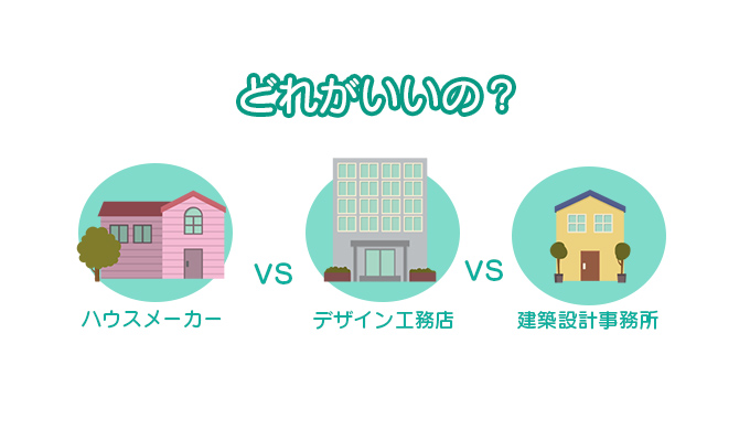 実際に家を建てる! 依頼先はハウスメーカー? 工務店? 設計事務所?