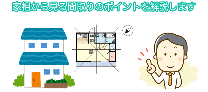 家相から見る間取りのポイントを解説します