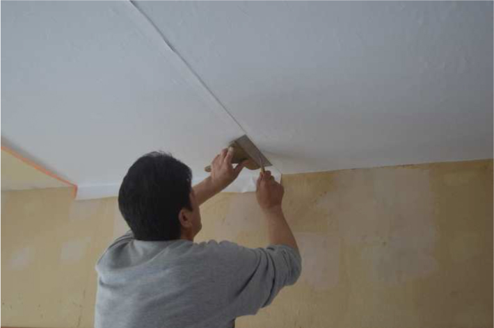 壁・天井のクロス貼りのイメージ