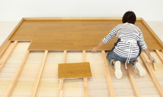 床材張りのイメージ