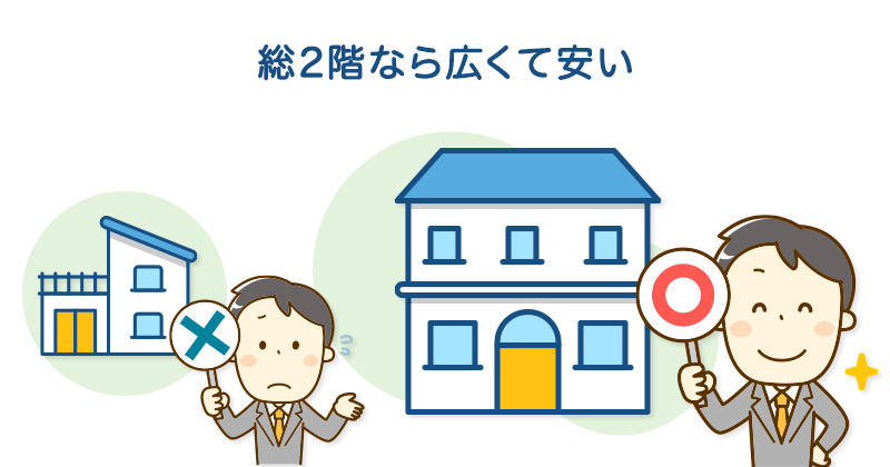 総2階なら広くて安い