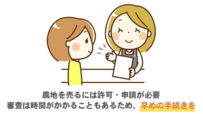 農地を売るには許可・申請が必要