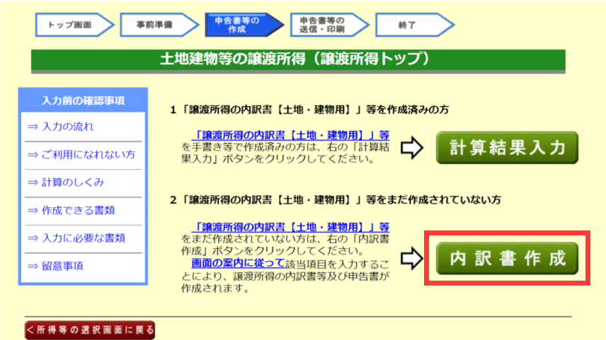 土地建物等の譲渡所得