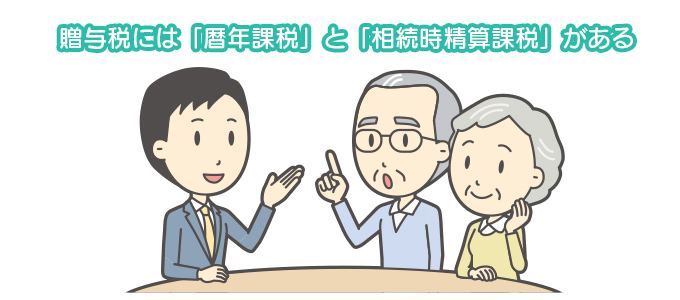 贈与税には「暦年課税」と「相続時精算課税」がある