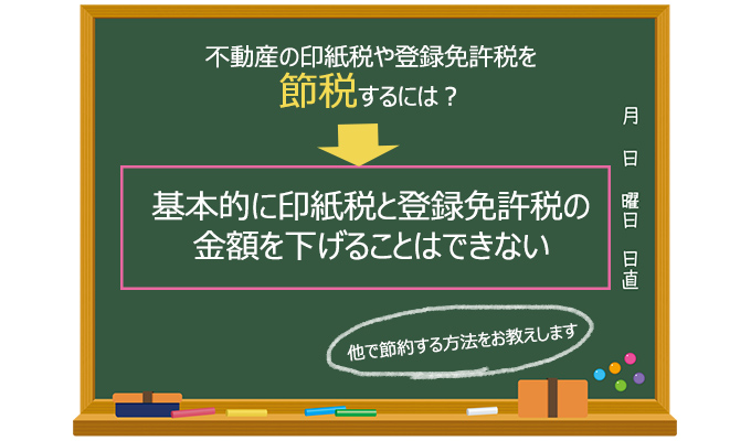印紙税・登録免許税の節税方法
