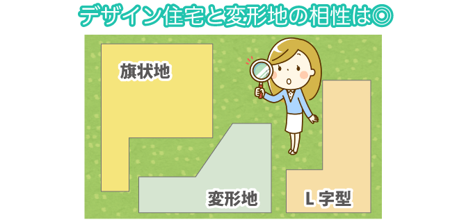 デザイン住宅と変形地の相性は◎