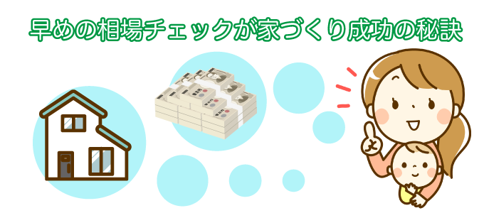 早めの相場チェックが家づくり成功の秘訣