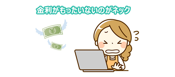 金利がもったいないのがネック