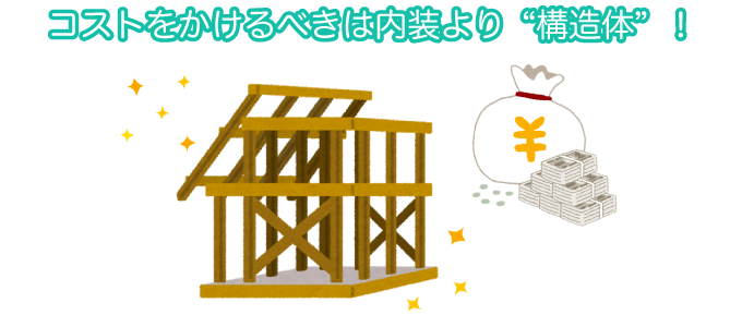 コストをかけるべきは内装より“構造体”!