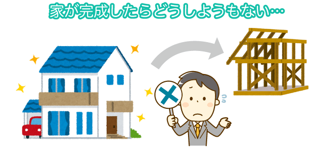 家が完成したらどうしようもない…