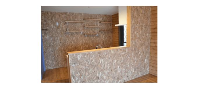 OSB合板を使った内装の実例