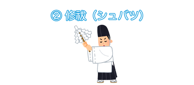 修祓の様子