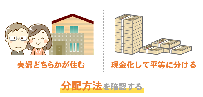 分配方法を確認する