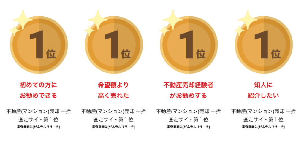 実際にマンションが高く売れたと高評価！