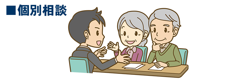 個別相談をする人