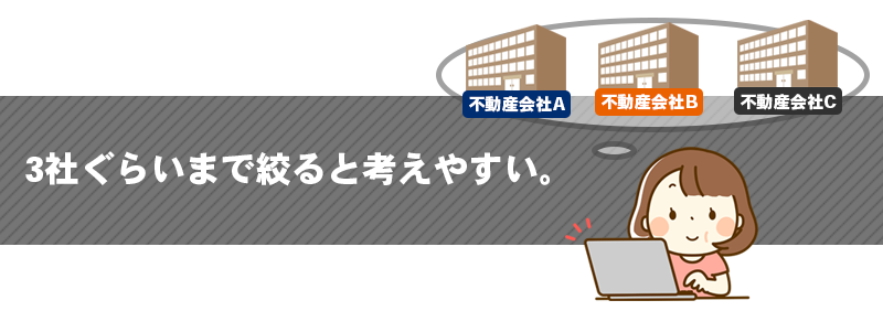 3社ぐらいまで絞ると考えやすい
