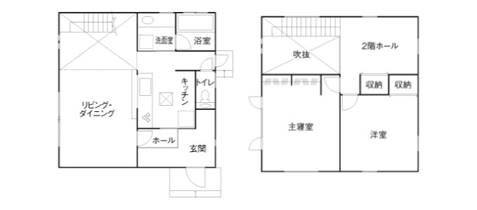 本体価格1,000万円の家の間取り