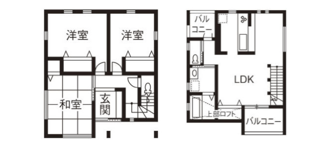 本体価格1,280万円の家の間取り
