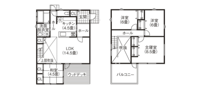 本体価格1,320万円の家の間取り