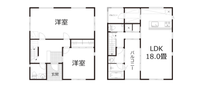 本体価格1,400万円の家の間取り