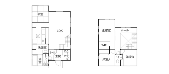 本体価格1,468万円の家の間取り