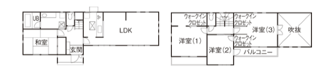 本体価格1,480万円の家の間取り