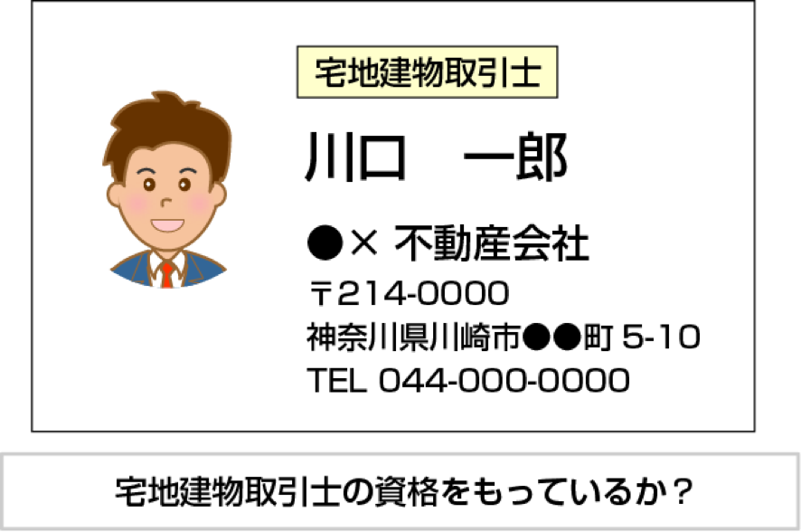 宅地建物取引士の資格をもっているか？