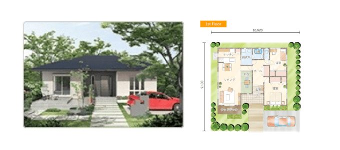 プラン例⑤　28坪