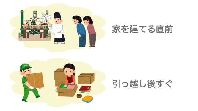 挨拶回りをするタイミングは工事前と引っ越し時