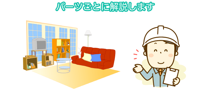 パーツごとに解説します