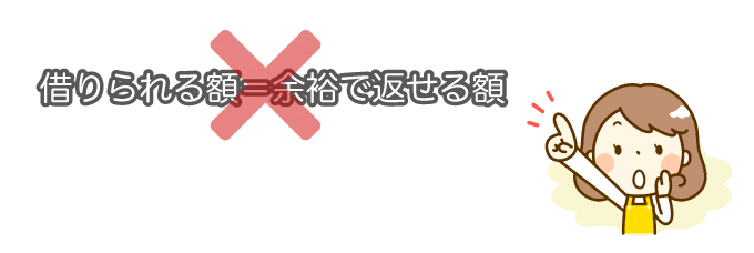 借りられる額＝余裕で返せる額