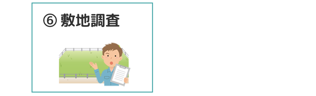 手順6．敷地調査