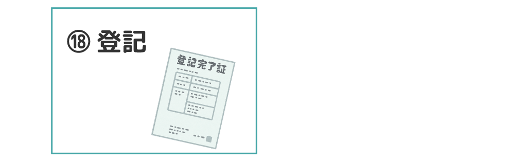 手順18．登記