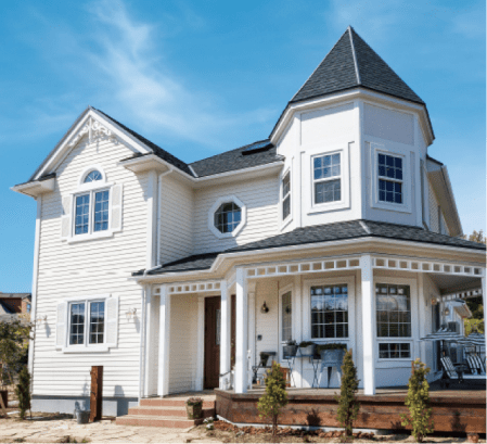 セルコホーム「とんがり屋根の白いお家」