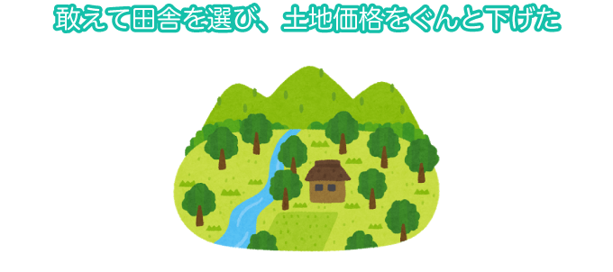 坪単価5万円の土地は、都心部では難しい