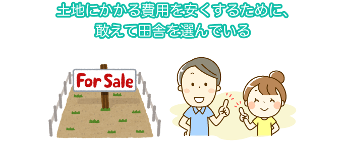 土地をかなり安く購入している
