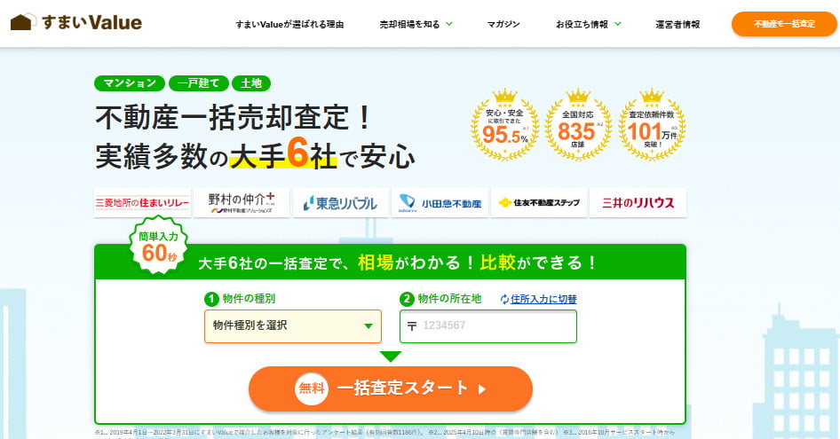 「すまいValue」TPO画面スクショ