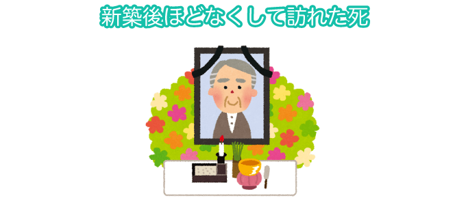 事例1.新築後、ほどなくして訪れた死