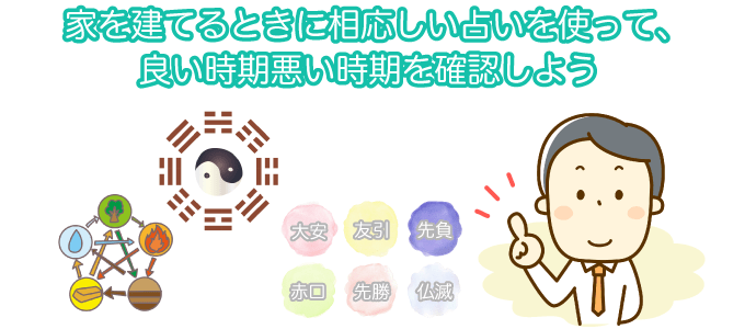 家を建てる良い時期と悪い時期の占い方