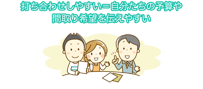 打ち合わせのしやすさ