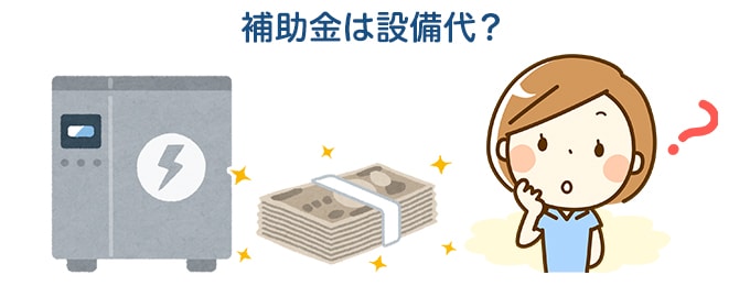 ZEHの補助金は、設備導入費をまかなうもの？