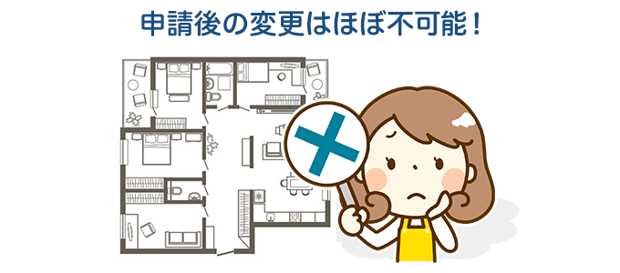 家の仕様に制約がある