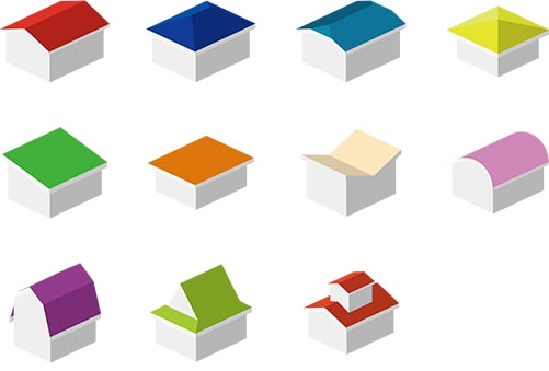 屋根のさまざまなデザイン