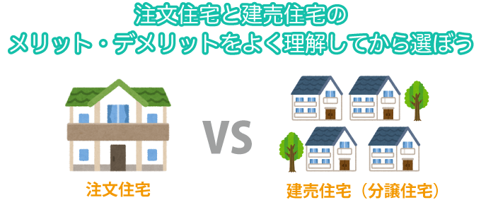 注文住宅と建売住宅のメリット・デメリット